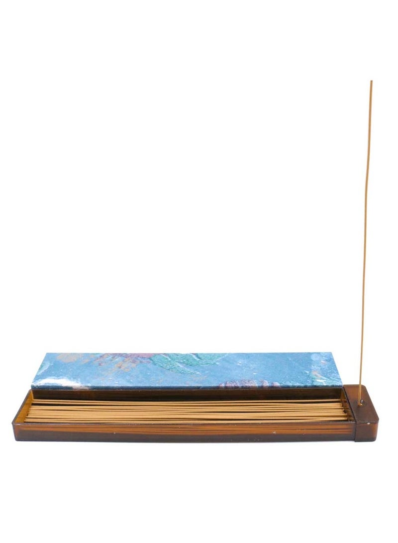 Bakhoor BoSidin Elegant Cambodian Oud Incense Sticks 20pcs 1.3mm Gift Set with Built-In Holder – Premium Agarwood Fragrance in Artistic Box  - Image 3