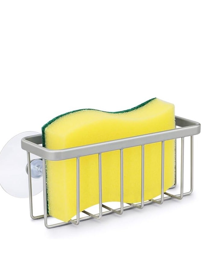 بالوعة المطبخ حامل الإسفنج ، الفولاذ المقاوم للصدأ مصاصة الإسفنج العلبة - فضي - Image 2