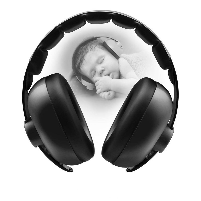 BBTKCARE Baby Headphones Noise Cancelling Headphones for Babies for 3 Months to 3 Years (Black) - Image 1