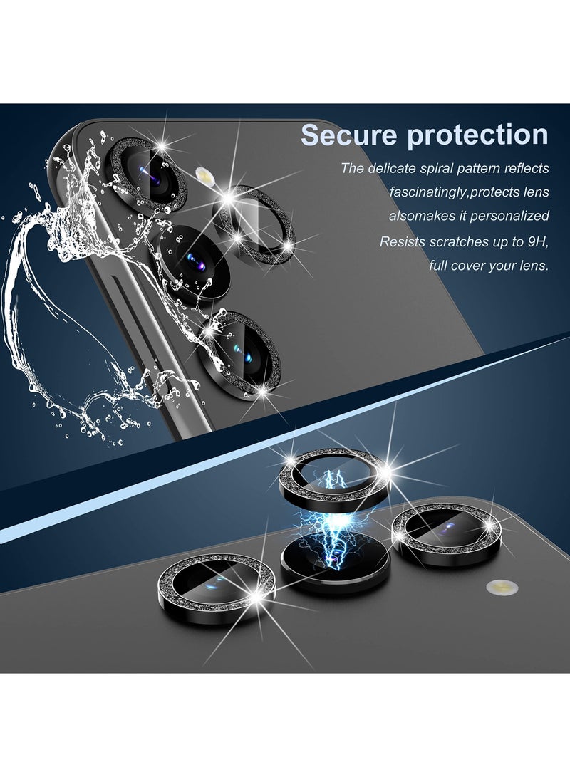 Captaintech Camera Lens Protector, 2 PCS Fit for Samsung Galaxy S23/ S23 Plus Camera Lens Protector, Premium Tempered Glass, Glitter Diamonds Camera Lens Protector Fit for Samsung Galaxy S23/ S23+ - Image 5