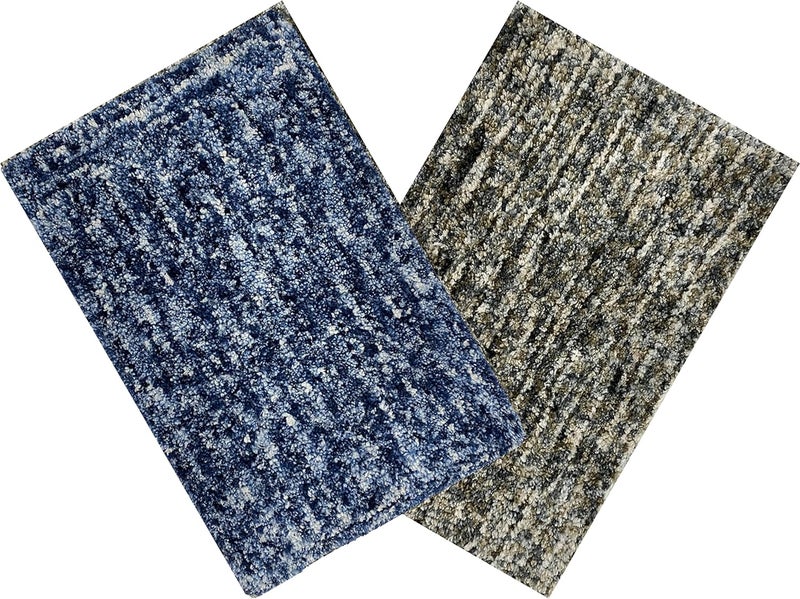 Status Contract Status Microfiber Floor Door Mat in Home Kitchen Office Entrance Mats ( 40 x 60 cm) (Brown) (2, Grey Blue) - Image 1