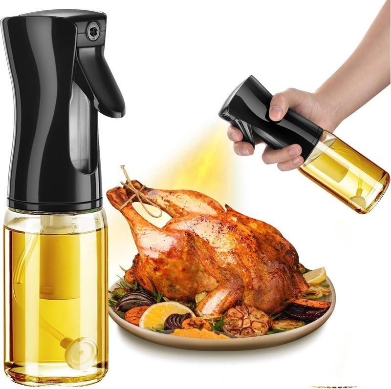 Winkelen Glass oil Spray Dispenser Cooking 200ml Olive Oil Spray Bottle Refillable Food Grade Oil Vinegar Spritzer Sprinkler Sprayer Mister Used for Air Fryer, Salad Making, Frying, BBQ - Image 1