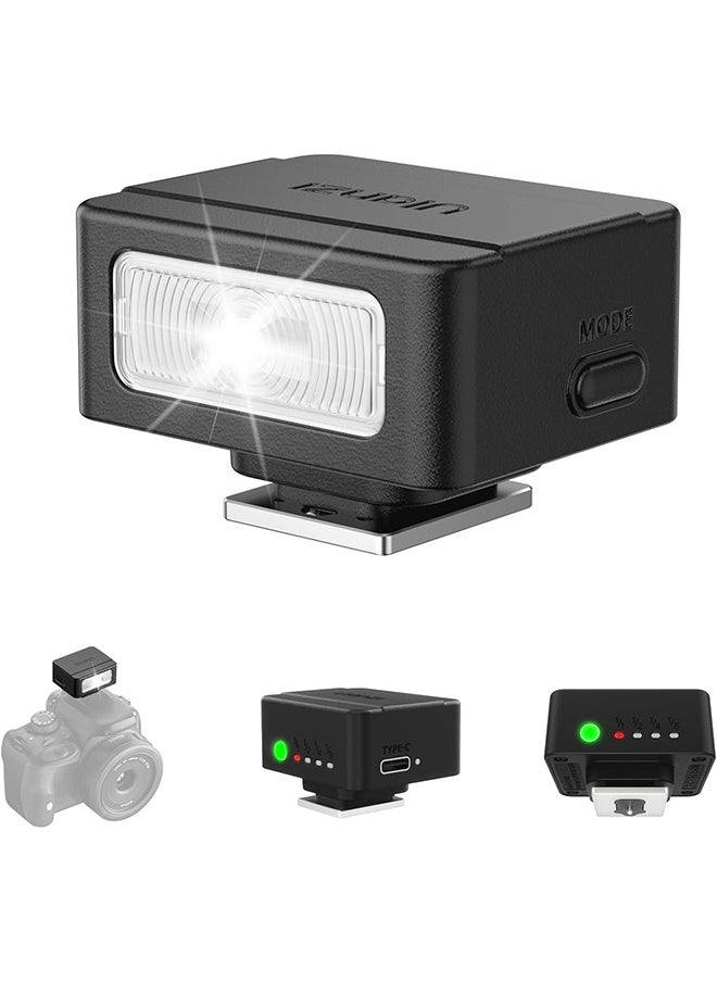 Ulanzi ULANZI SL01 Mini Flash Speedlite, GN8 6500K Camera Flash Light Compatible with Sony Canon Fuji Nikon Panasonic Pentax Olympus Leica Camers Flash, 4 Power Levels Mini Camera Flash NOT for Sony ZV-1F  - Image 1