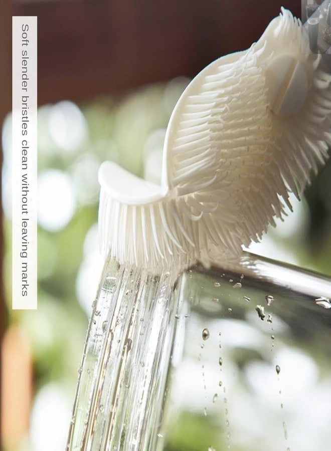Sanivya Bottle Washing Brush with Long Handle, Hanging Bottle Cleaner for Cups, Glassware, Bottle Washer for Narrow Neck Containers - Image 5