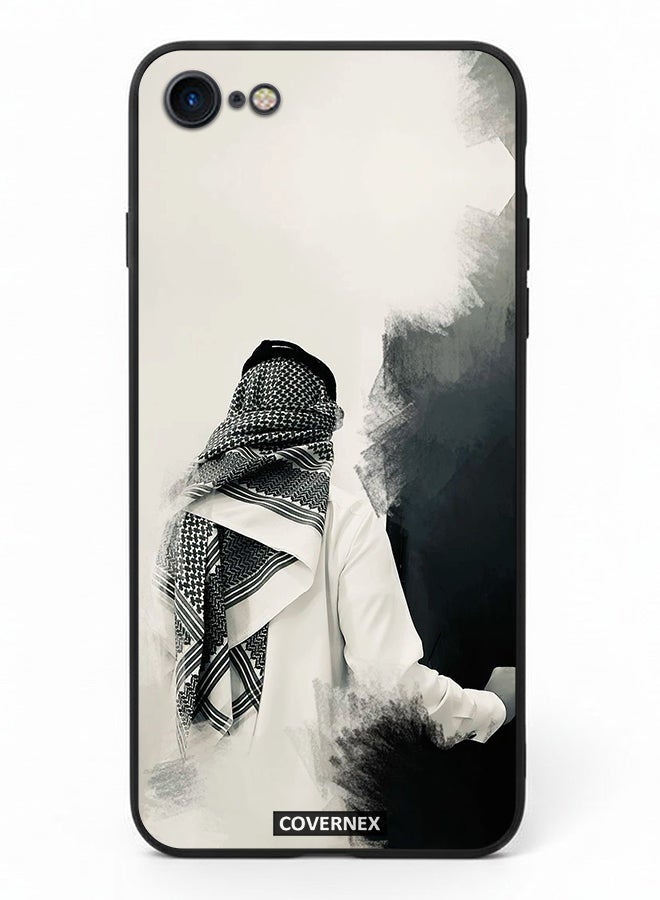 Covernex Apple iPhone 7 Protective Case Cover Printed Featuring Minimalist Monochrome - Image 2