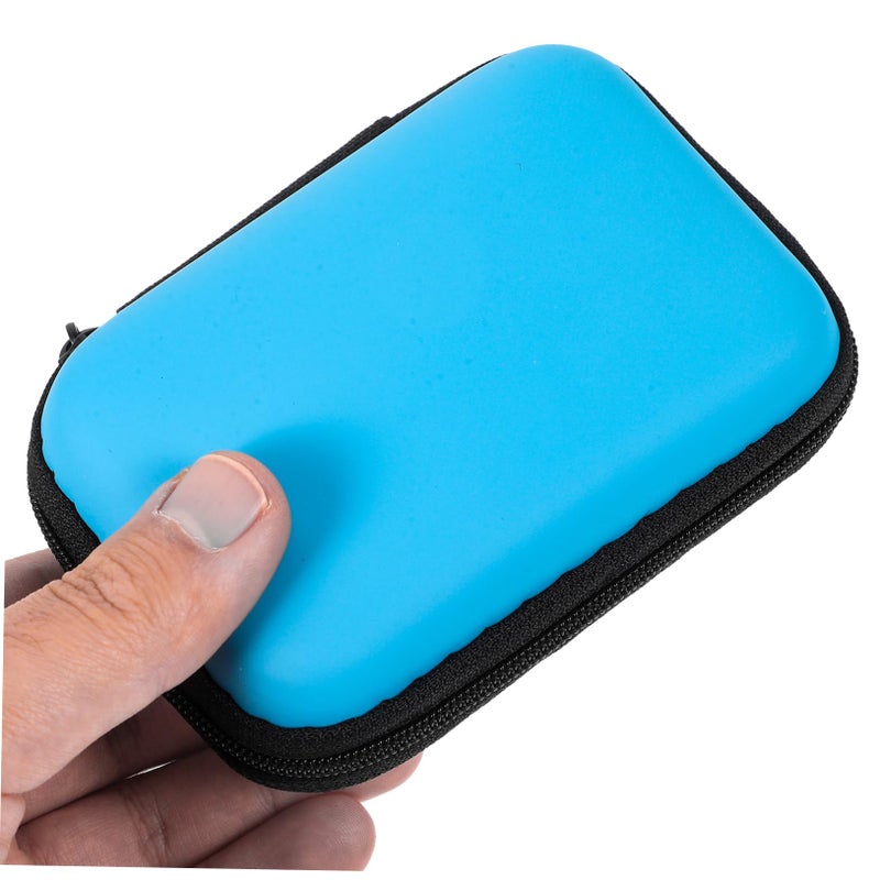 2pcs Black Portable Storage Case Travel Organizer Pouch For Cables And Accessories - Image 5