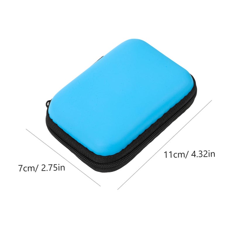 2pcs Black Portable Storage Case Travel Organizer Pouch For Cables And Accessories - Image 3