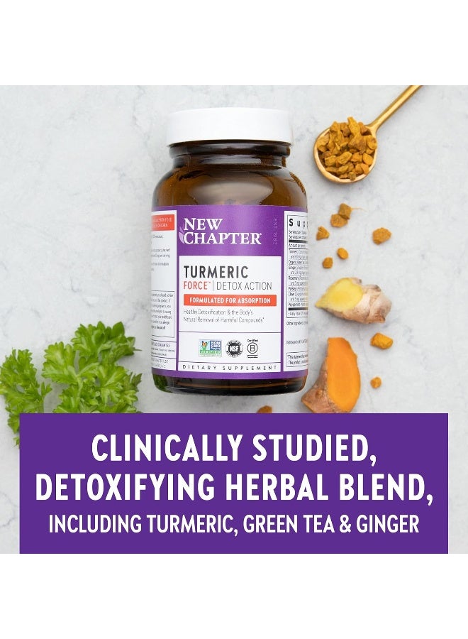 New Chapter Turmeric Force Detox Action, 60 Veg Caps (Pack of 1) - Image 5