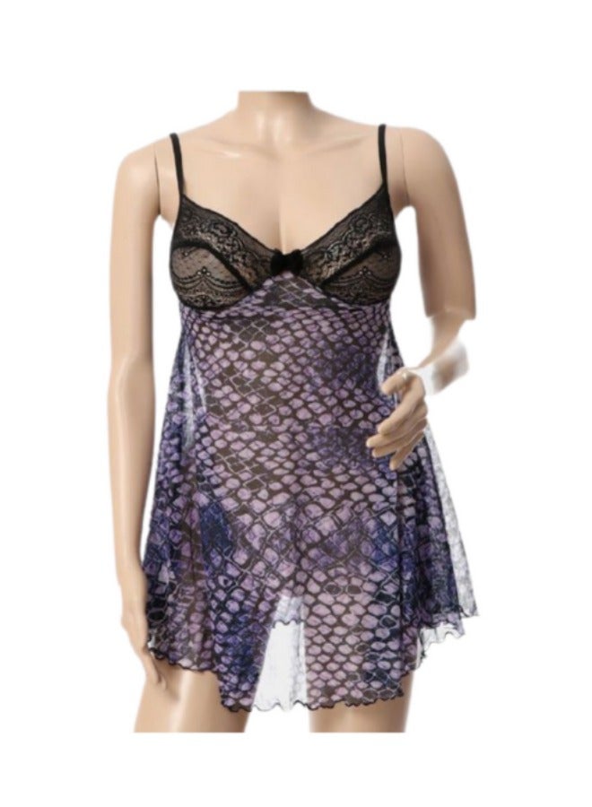 Lasso women's nightgown, short, multi-colored - Image 2