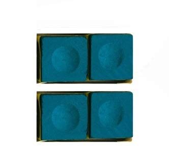 JBB Combo of Billiard Cue Tip Blue in 9mm Size (10 Pcs) and Snooker Pool Chalk Blue (4 Pcs) - Image 3