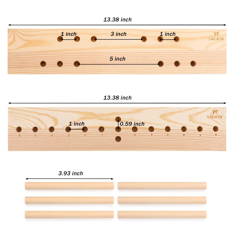 SACATR Bow Maker for Ribbon for Wreaths, Wooden Ribbon Bow Maker Tool for Christmas Bows, Hair Bows, Creating Gift Bows, Party Decorations, Corsages, Various Crafts(with Instructions) - Image 3