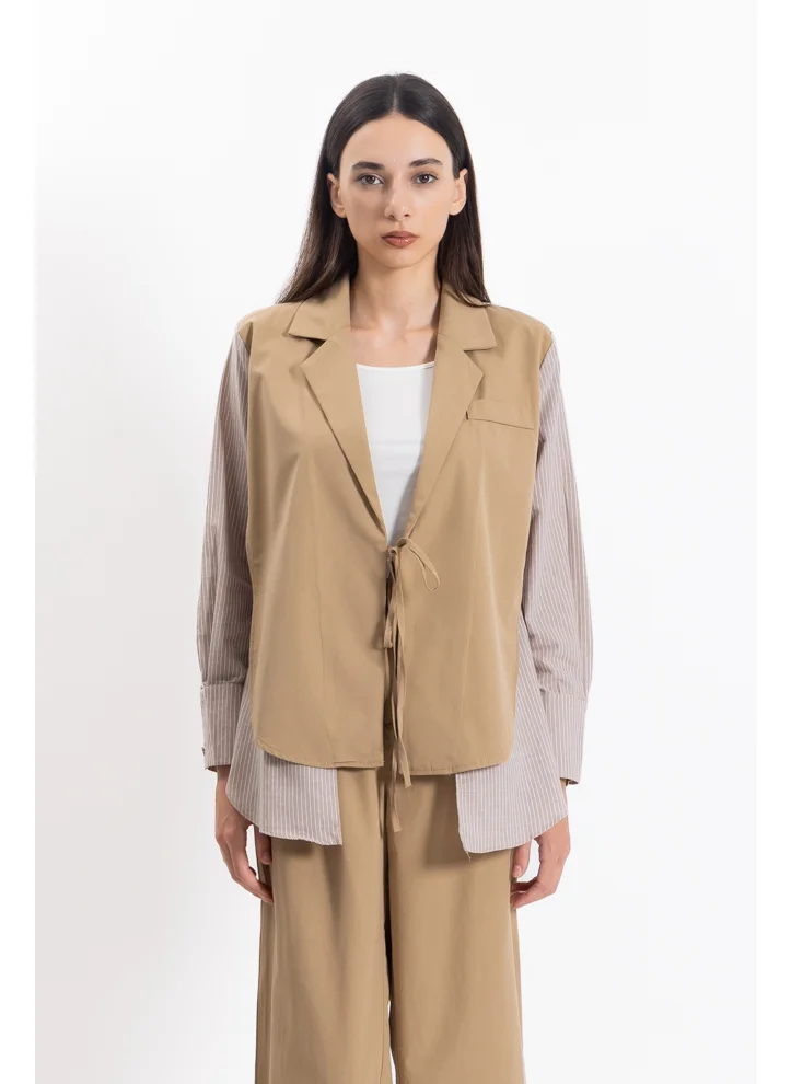 شايبس DETAILED STRIPED BLAZER SET