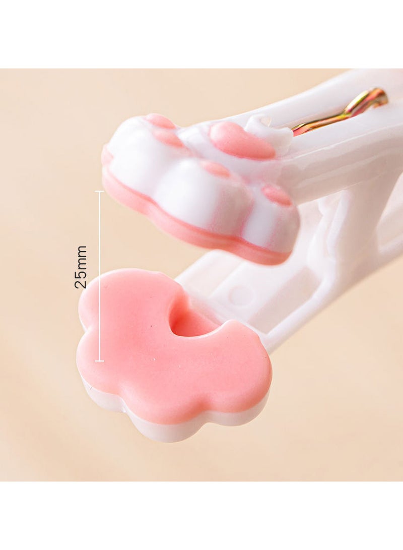 LKTOCAFT Colorful Windproof Plastic Clothespins, 24pcs Set - Cute Cat Paw Clips for Laundry, Clothes, Socks & Crafts, Strong Grip, No Marks, Multi-use Hangers for Outdoor Drying - Image 2
