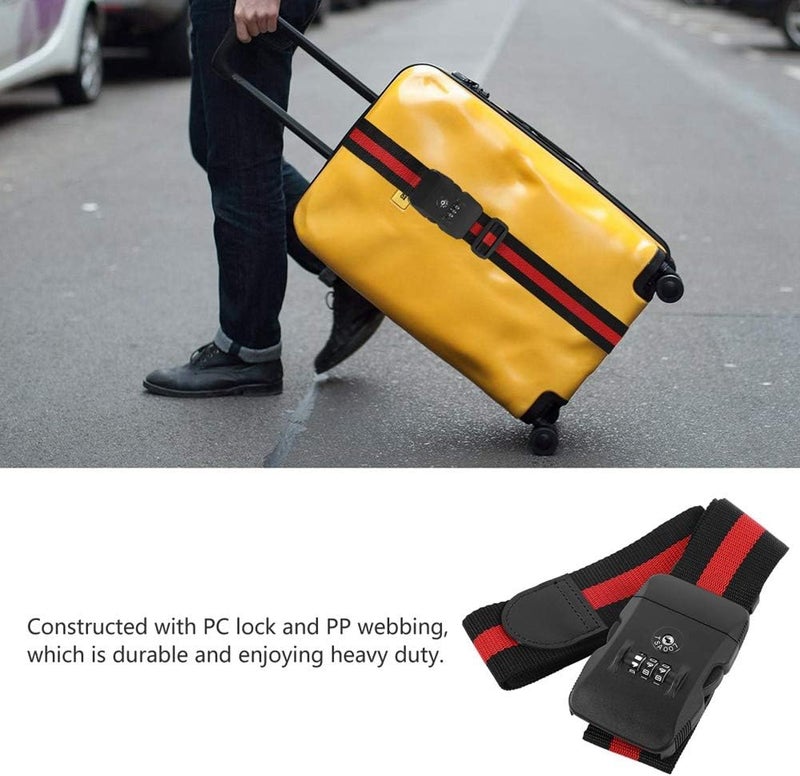 klarako Security Luggage Lock, Luggage Strap, Straps Travel Suitcase Belt TSA Combination Lock - Image 5