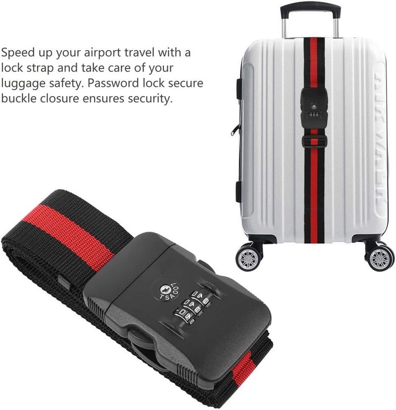 klarako Security Luggage Lock, Luggage Strap, Straps Travel Suitcase Belt TSA Combination Lock - Image 4