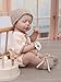 Cloveray Reborn Baby Dolls 20 Inch Real Baby Dolls That Look Real Full Body Vinyl Girl Doll in Beige Outfit with Accessories Gift for Girls Ages 3 Pretend Play Collectors - Image 2