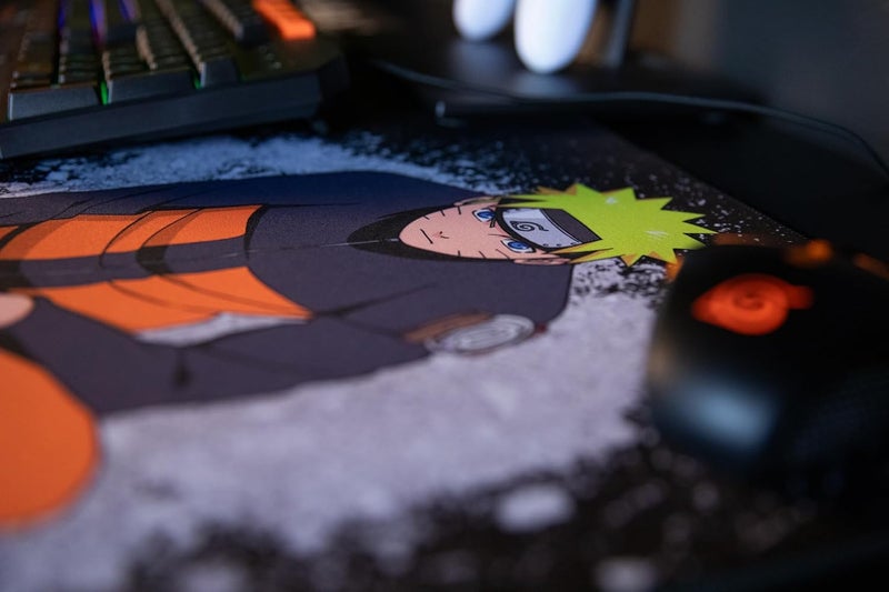 KONIX Naruto Shippuden Xxl Gaming Mouse Mat 90 X 46 Cm Naruto Mouse Mat With Non-Slip Rubber Base - Black - Image 5
