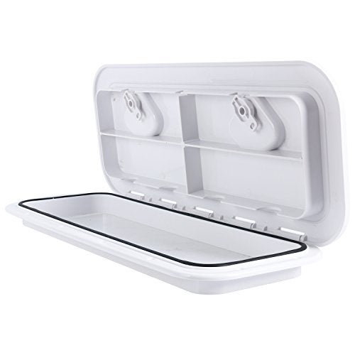 Amarine Made Boat Hatch Access Hatch and Lid Marine Grade 24" x 9-5/8" for Marine Caravan RV-White - Image 5