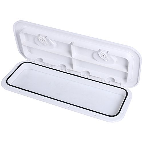 Amarine Made Boat Hatch Access Hatch and Lid Marine Grade 24" x 9-5/8" for Marine Caravan RV-White - Image 4