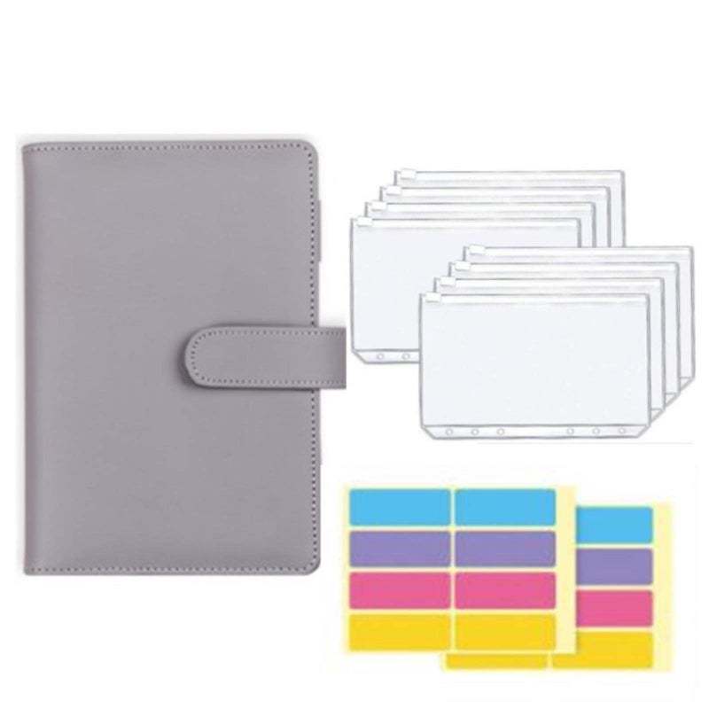 Refillable A6 Budget Binder With PVC Zipper Pockets And 6 Rings Planner Cover - Image 2