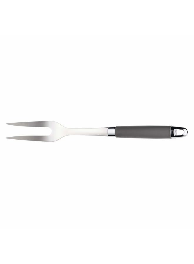 Anolon SureGrip Stainless Steel Meat Fork/Kitchen Tool, 13.25 Inch, Gray,46288 - Image 2