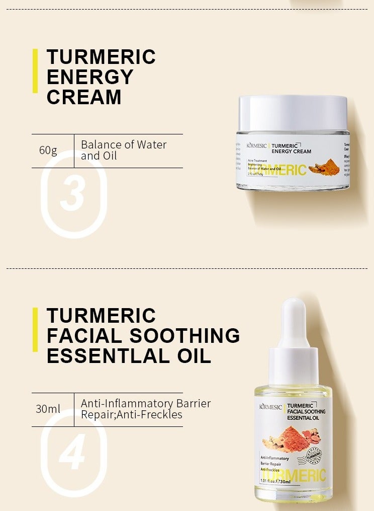 Kormesic Turmeric Soothing Face Oil 30ml | Calming, Deep Nourishment, Antioxidant - Image 3
