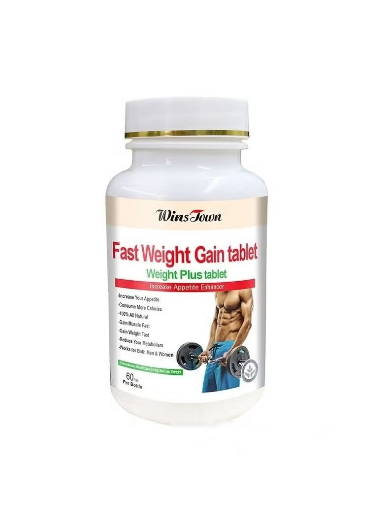 Wins Town Weight Gain Tablets, Appetite Enhancer Fast Weight Gain Pills, Safe And Effective Weight Management Herbal Dietary Supplement, Weight Increase Capsules For Men And Women  - Image 2