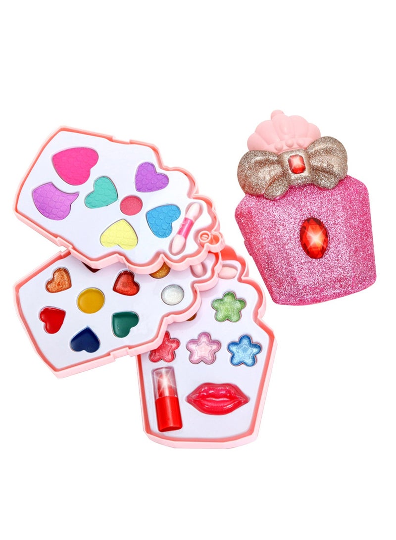 ما بيبي مجموعة مكياج للأطفال، مستحضرات تجميل حقيقية للأميرات قابلة للغسل، ألعاب لعب أنيقة للفتيات الصغيرات، هدايا عيد ميلاد ألعاب تظاهر للفتيات - Image 1