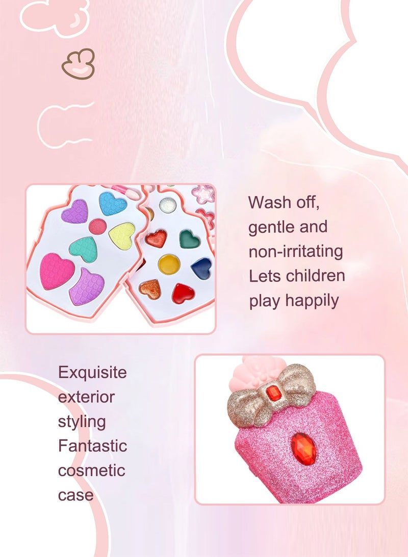 ما بيبي مجموعة مكياج للأطفال، مستحضرات تجميل حقيقية للأميرات قابلة للغسل، ألعاب لعب أنيقة للفتيات الصغيرات، هدايا عيد ميلاد ألعاب تظاهر للفتيات - Image 5