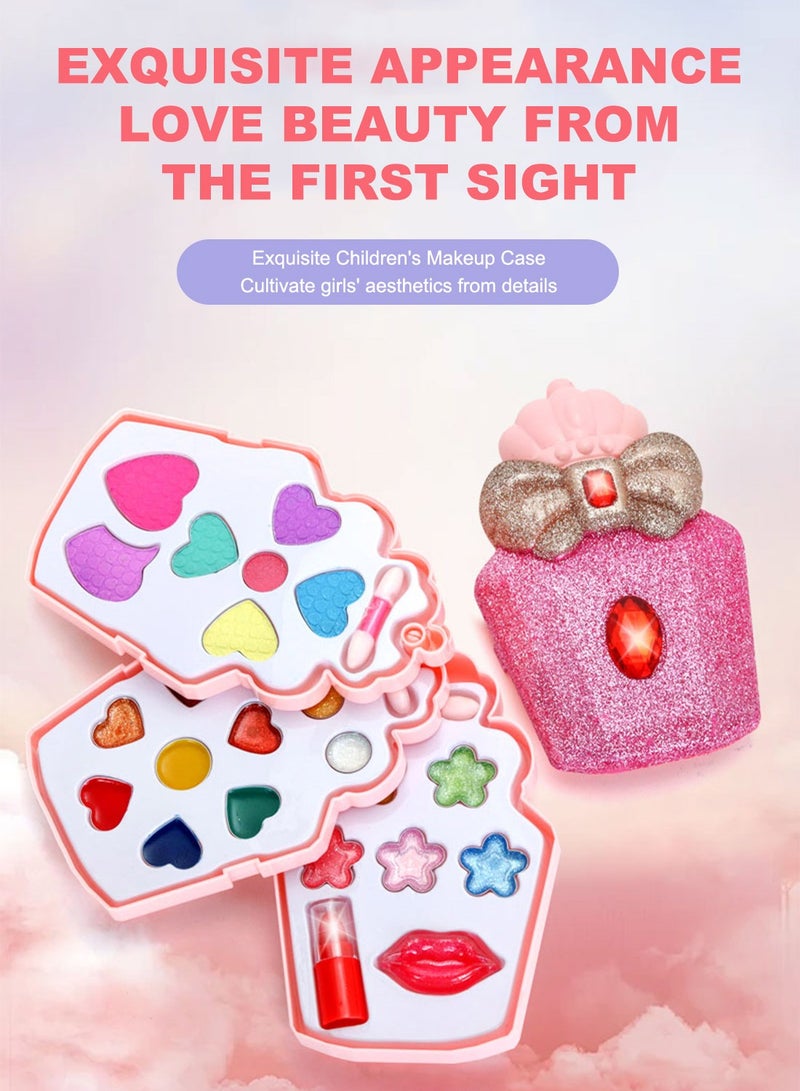ما بيبي مجموعة مكياج للأطفال، مستحضرات تجميل حقيقية للأميرات قابلة للغسل، ألعاب لعب أنيقة للفتيات الصغيرات، هدايا عيد ميلاد ألعاب تظاهر للفتيات - Image 4