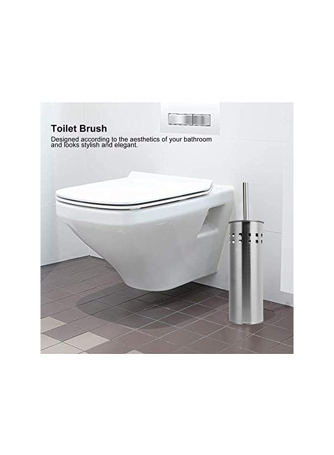 promass Toilet Brush and Holder, Toilet Brush Set Stainless Steel Toilet Brush for Bathroom Toilet - Image 4