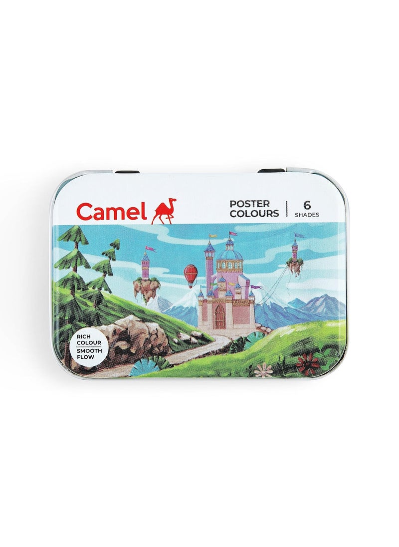camel Camel Student Poster Color-10Ml Each,6 Shades,Assorted  - Image 1