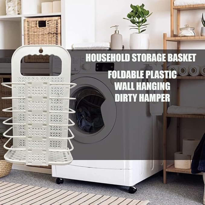 KIDINGTON Laundry Baskets Folding Hampers Storage Basket Saving Space with Handle for Organizing Home Clothes Towels and Toy 1pcs - Image 2