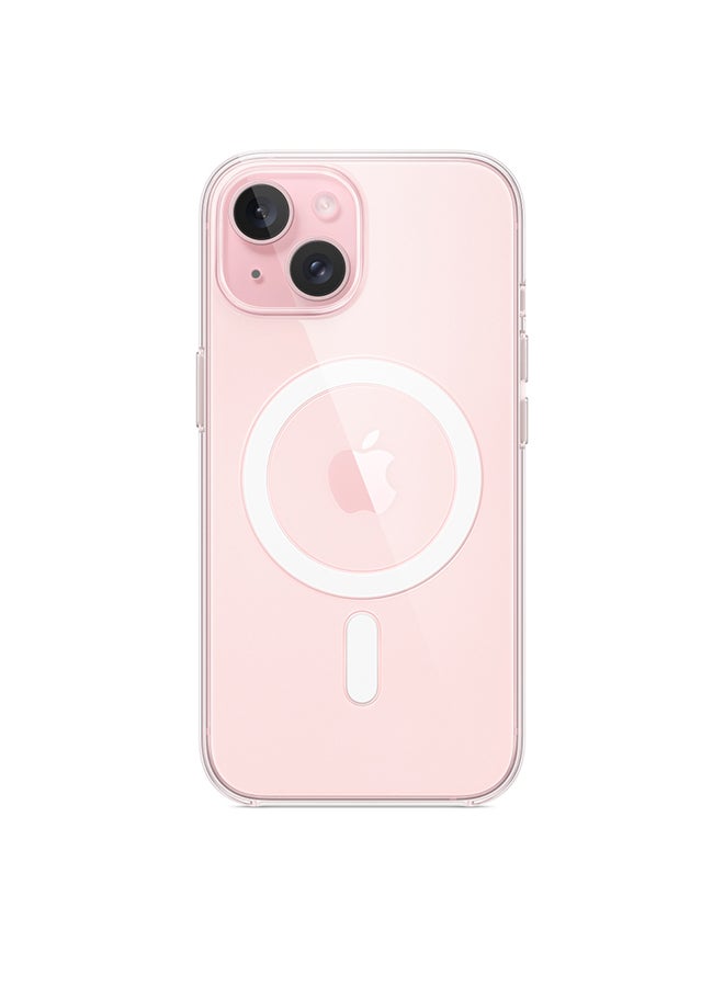 Apple iPhone 15 Clear Case with MagSafe Clear - Image 2