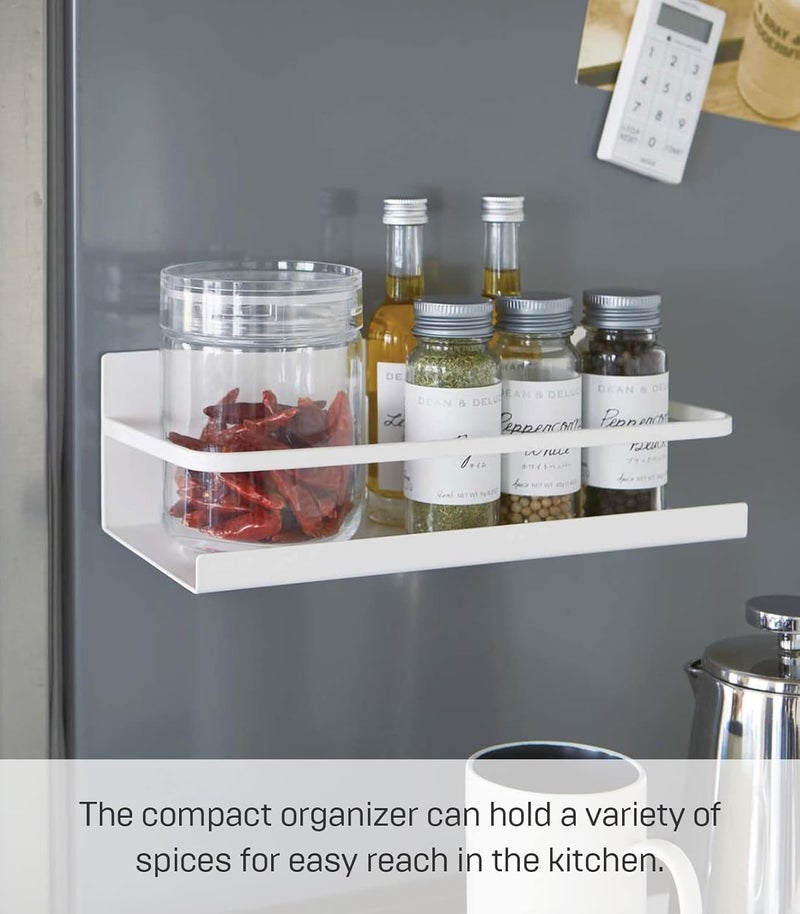 Yamazaki Home Storage Caddy Magnetic Spice Rack | Steel, One Size, White - Image 5