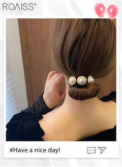 8Pcs Twist Hair Bun Makers Set, 4 Magic Convenient Wire Bow Donut Buns Shaper and 4 Flower Pearl Long Strip Twist Hair Rod with 100 Hairpins, DIY Hair Styling Accessories for Women Girls - pzsku/ZA4338D99A46E14972619Z/45/_/1705631813/0da81a81-6b68-42e1-b8d5-e8a3a5d2819a