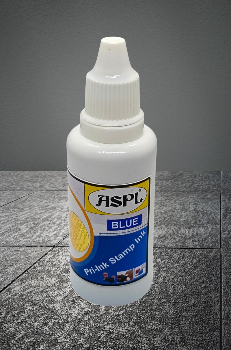 ASPL Blue Stamp Ink Refill (30ml, 1pc) – Fast-Dry Formula for Pre-Ink Stamps, Smooth Flow, AI Tested - Image 3