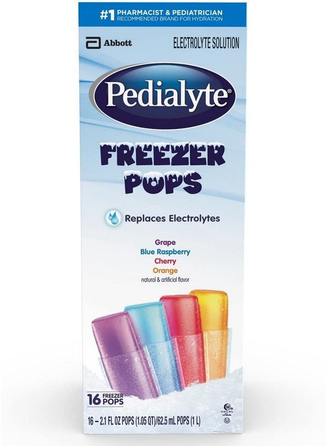 Pedialyte Freezer Pops - Assorted Flavors - 2.1 Ounce - 16 ct (Pack of 3) - Image 1