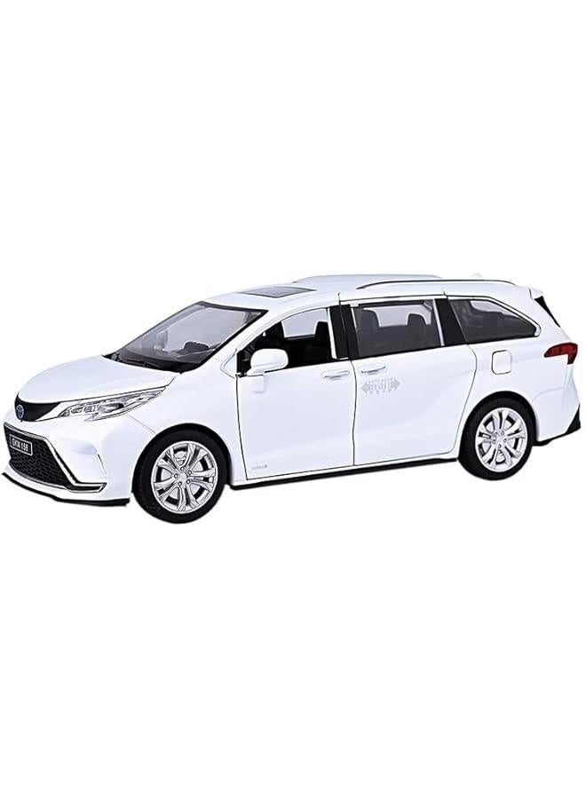 Toy car Model 1:24 for Toyota Sienna Granvia MPV Van Alloy Model Car Toy Diecasts Sound and Light Car Toys for Children (Color : G7) - Image 1