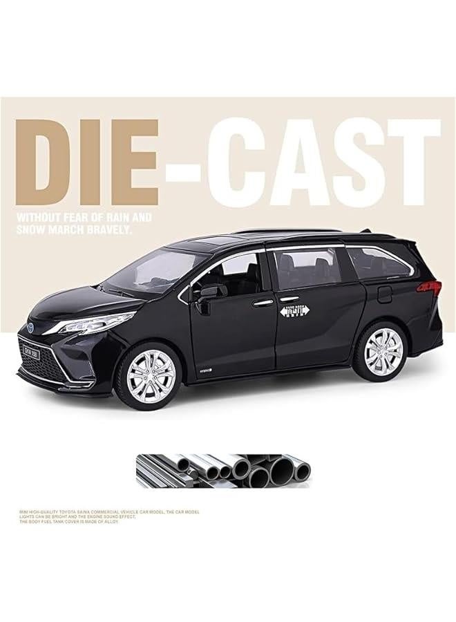 Toy car Model 1:24 for Toyota Sienna Granvia MPV Van Alloy Model Car Toy Diecasts Sound and Light Car Toys for Children (Color : G7) - Image 2