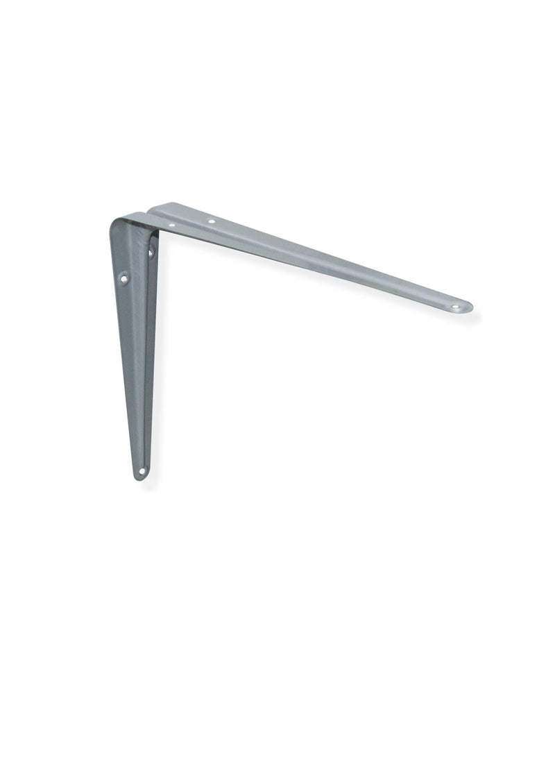Metal Shelf Bracket - 8 x 10in, Silver  - Image 1
