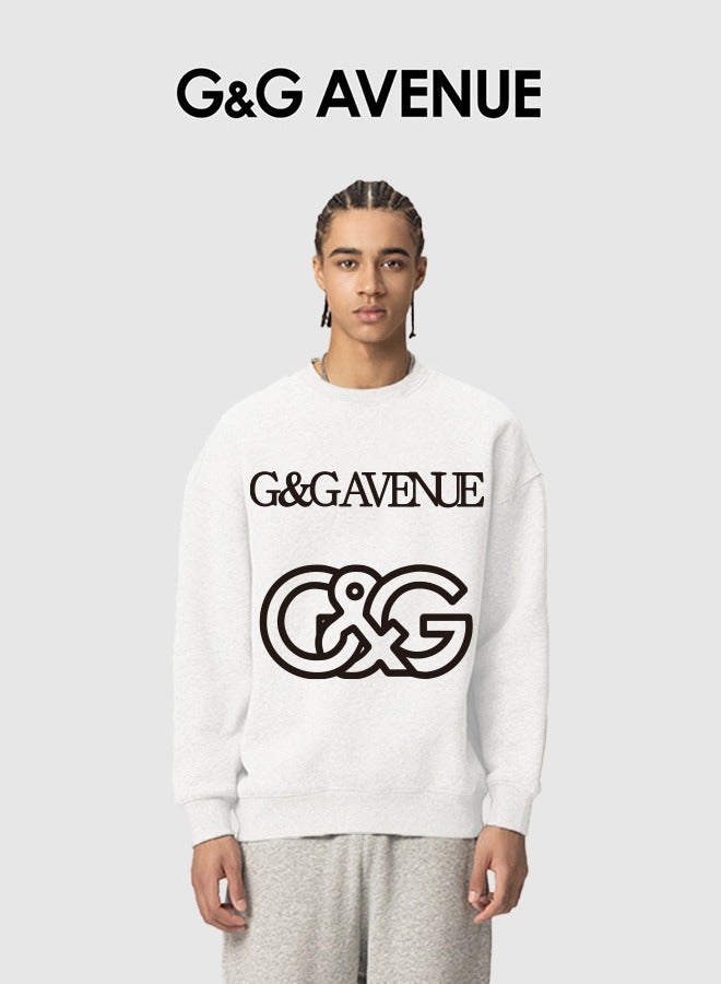 G&G AVENUE Spring and autumn Neutral sun protection clothing,Oversized  long sleeved sun protection, swimming and fishing shirt, quick drying, lightweight running, pure cotton sweatshirt, white  - Image 1
