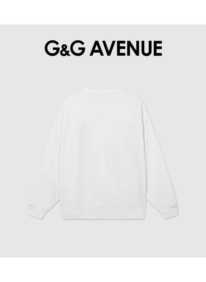 G&G AVENUE Spring and autumn Neutral sun protection clothing,Oversized  long sleeved sun protection, swimming and fishing shirt, quick drying, lightweight running, pure cotton sweatshirt, white  - Image 5