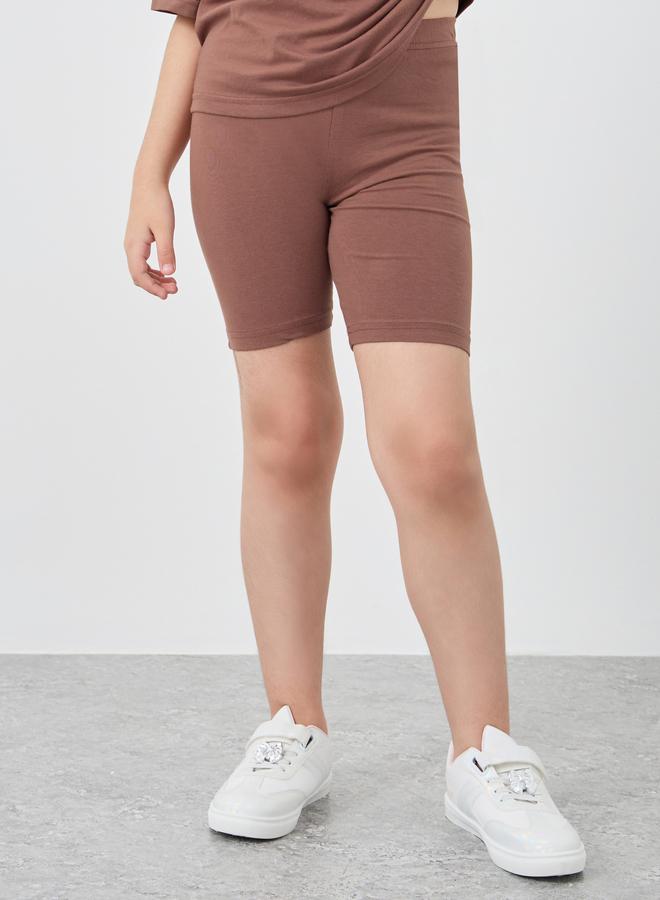Styli Styli Solid Oversized T-Shirt with Cycle Shorts Set  - Image 5