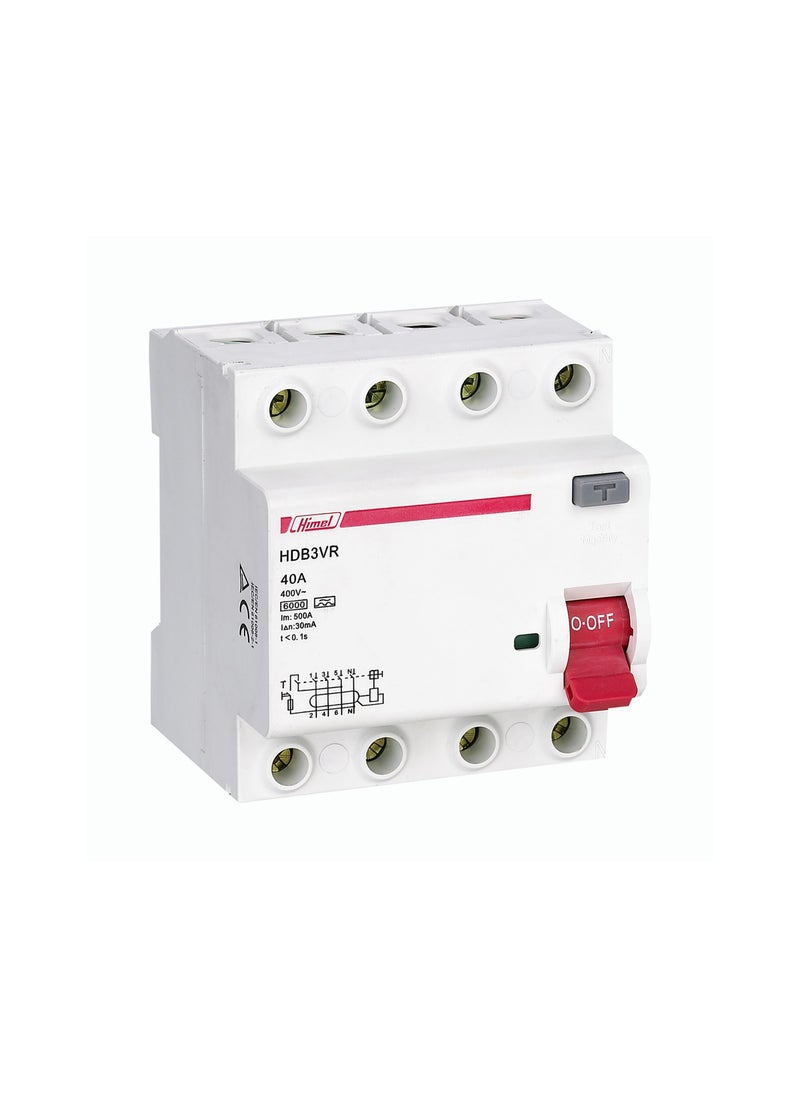 Himel Himel 63A 4P 30MA Earth Leakage Circuit Breaker  HDB3VR463SC  - Image 2