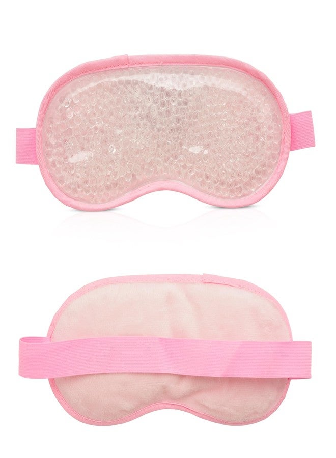 RarePicks RarePick Cooling Gel Sleep Eye Mask for Men & Women | Dark Circles & Migraine Relief | 3D Comfort Eye Cover for Sleeping & Meditation (Pink) - Image 1