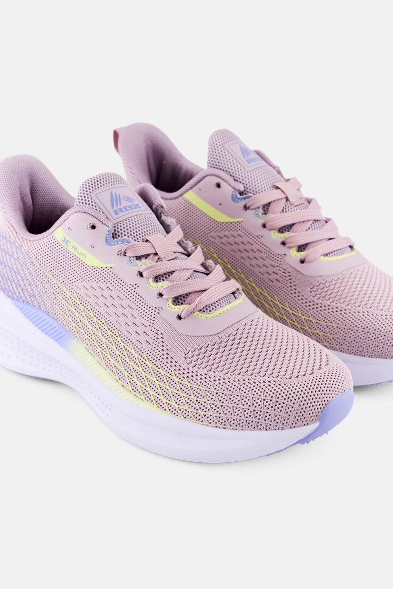 RBX Women Lace Up Running Shoes, Light Mauve - Image 3