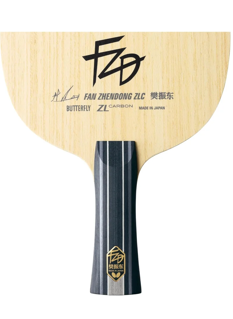 باترفلاي Butterfly Fan Zhendong ZLC Table Tennis Blade Professional Butterfly Table Tennis Blade FL (Flared) Handle Styles Made in Japan 4906901218192