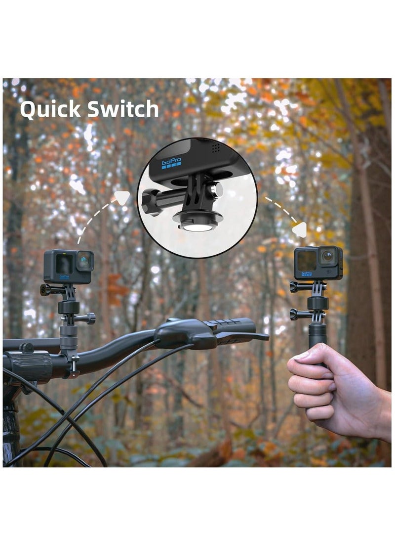 Generic Magnetic Accessories for GoPro, Quick Release Base for Bike, Selfie Stick, Monopod, Tripod Mount, Compatible with GoPro Hero 12 11 10 Black, Akaso, Insta, DJI and More, Magnetic Accessories  - Image 3