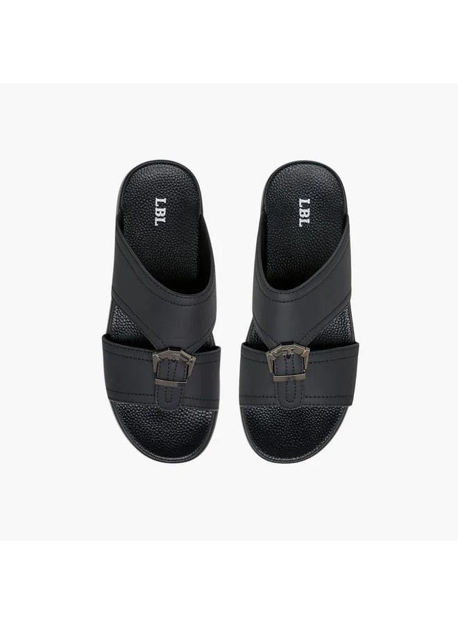 LBL by Shoexpress Men Buckle Detail Slip-On Comfort Sandals